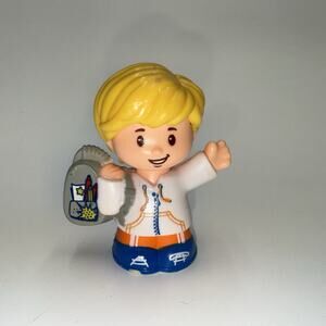 Fisher Price Little People Blonde Boy Backpack School Bus Replacement Figure